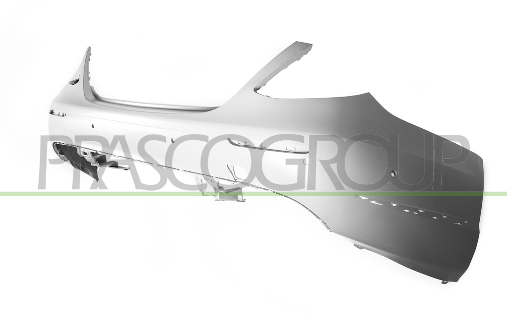REAR BUMPER-PRIMED-WITH MOLDING HOLES-WITH PDC+SENSOR HOLDERS MOD. 4 DOOR LUXURY