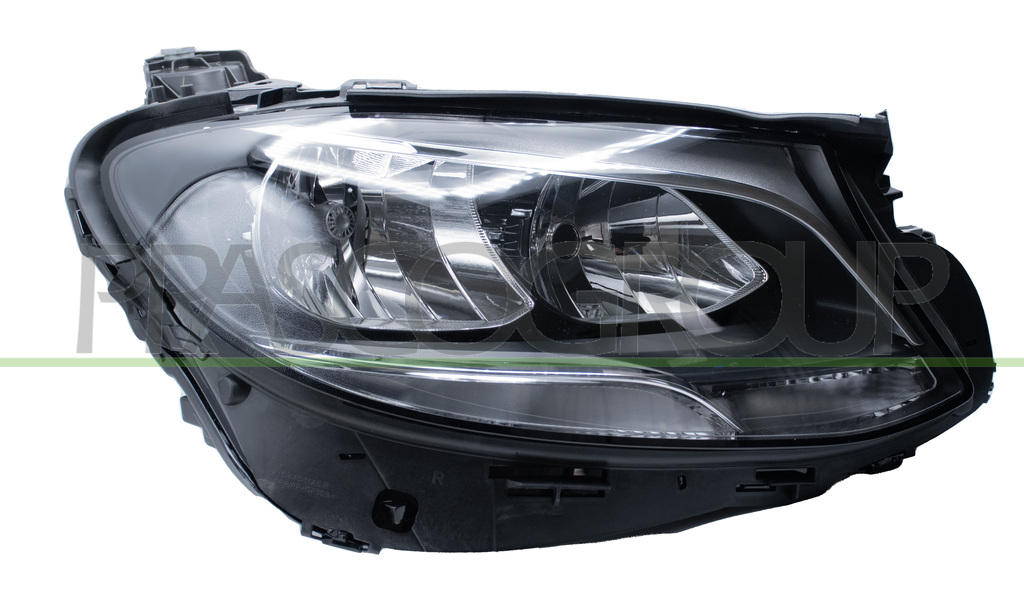 HEADLAMP RIGHT H7+PY21-ELECTRIC-WITH MOTOR-LED-BLACK