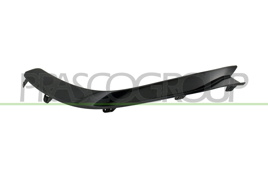 MOLDURA IZQUIERDA PARACHOQUES DELANTERO-NEGRA/BRILLANTE MOD. E63 AMG