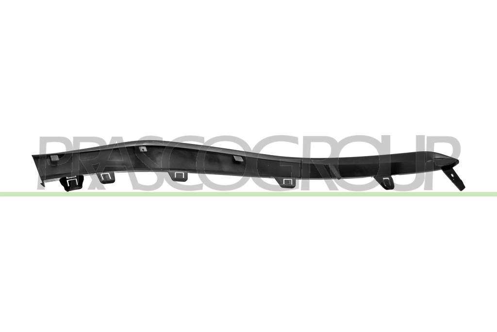 MOLDURA IZQUIERDA PARACHOQUES DELANTERO-NEGRA/BRILLANTE MOD. E63 AMG