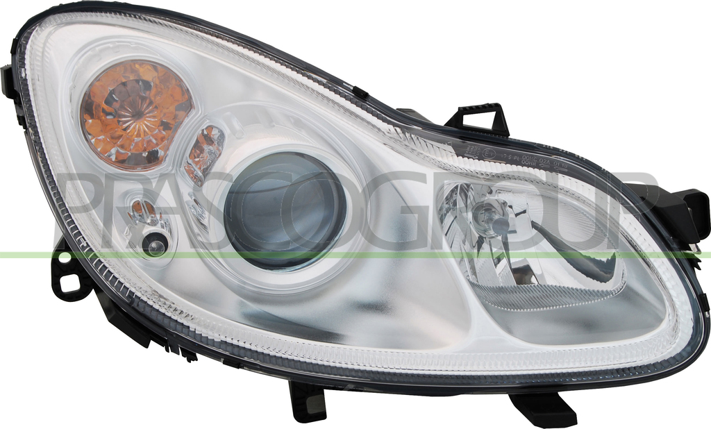 HEADLAMP RIGHT H7+H7 ELECTRIC-WITH MOTOR