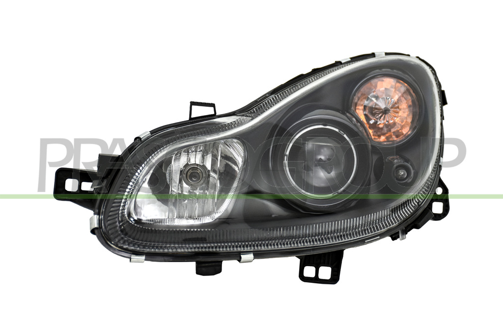 HEADLAMP LEFT H7+H7-ELECTRIC-WITH MOTOR-BLACK