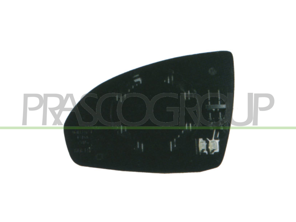 MIRROR GLASS BASE RIGHT-CONVEX