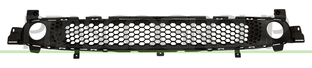 FRONT BUMPER GRILLE-CENTRE-GRAY-WITH FOG LAMP HOLES