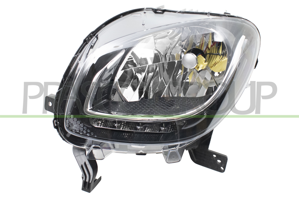 OPTICA IZQUIERDA H4 ELECTRICA-CON LUZ-LED-NEGRA MOD. BASE-LINE