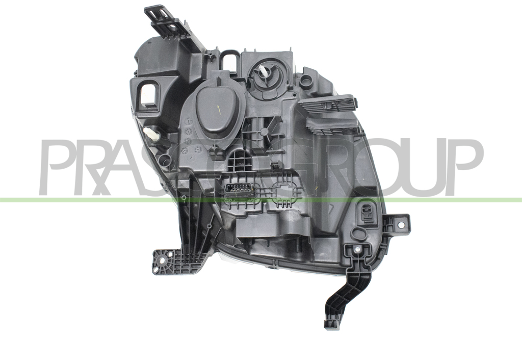 OPTICA IZQUIERDA H4 ELECTRICA-CON LUZ-LED-NEGRA MOD. BASE-LINE