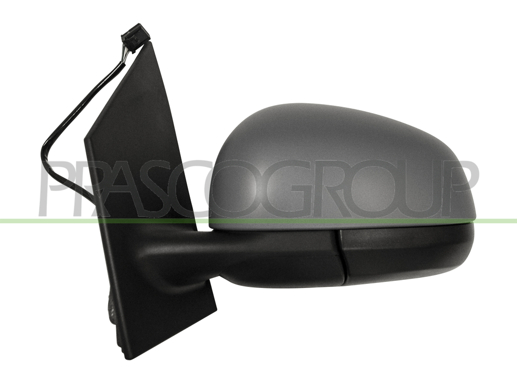 DOOR MIRROR LEFT-ELECTRIC-PRIMED-HEATED-ASPHERICAL-5 PINS