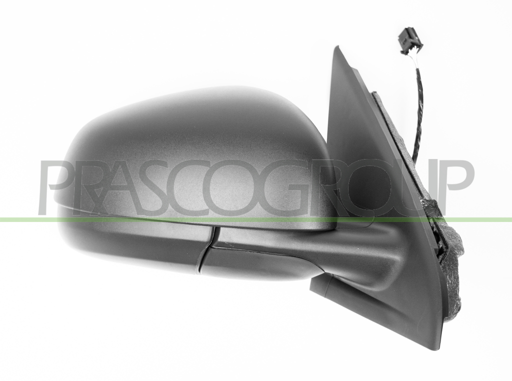 DOOR MIRROR RIGHT-ELECTRIC-BLACK-HEATED-WITH SENSOR-CONVEX