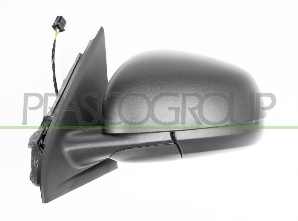 DOOR MIRROR LEFT-ELECTRIC-BLACK-HEATED-ASPHERICAL