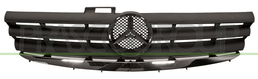GRILLE CALANDRE NOIRE AVEC MOULURE CHROMEE' MOD. CLASSIC