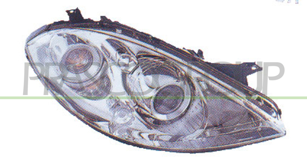 HEADLAMP RIGHT H7+H7 PNEUMATIC MOD. AVANTGARDE