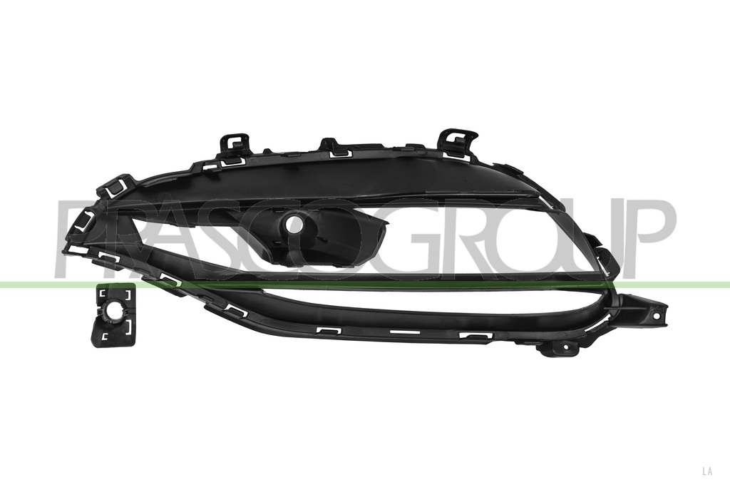 FRONT BUMPER GRILL RIGHT-BLACK-GLOSSY-WITH PDC HOLE+SENSOR HOLDER