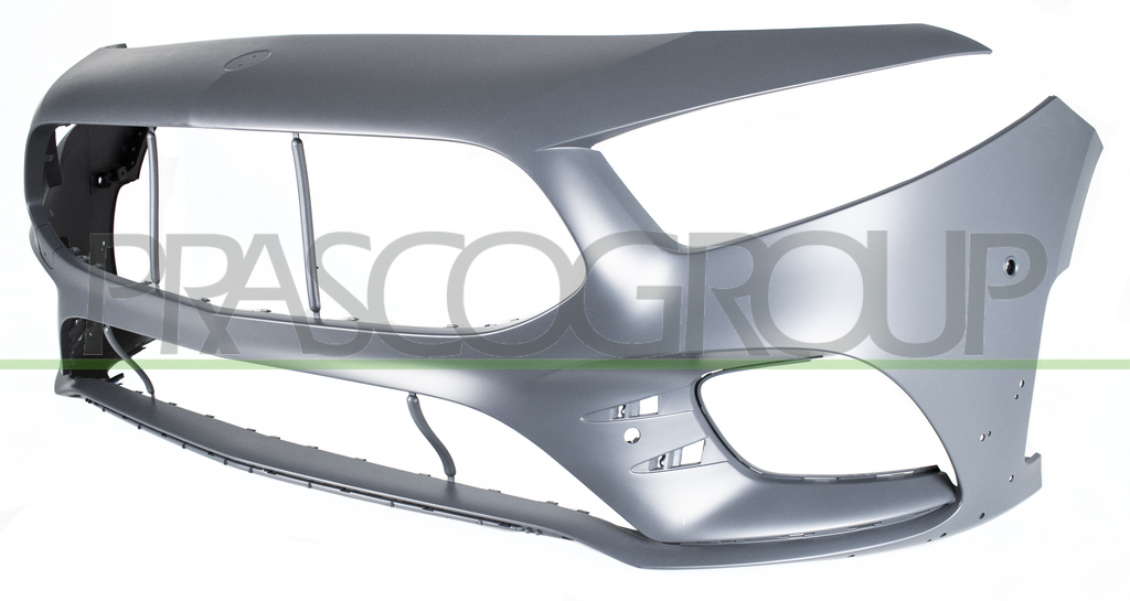 FRONT BUMPER-PRIMED-WITH TOW HOOK COVER-WITH PDC+PARK ASSIST+SENSOR HOLDERS-WITH HOLE FOR CAMERA MOD. A35 AMG
