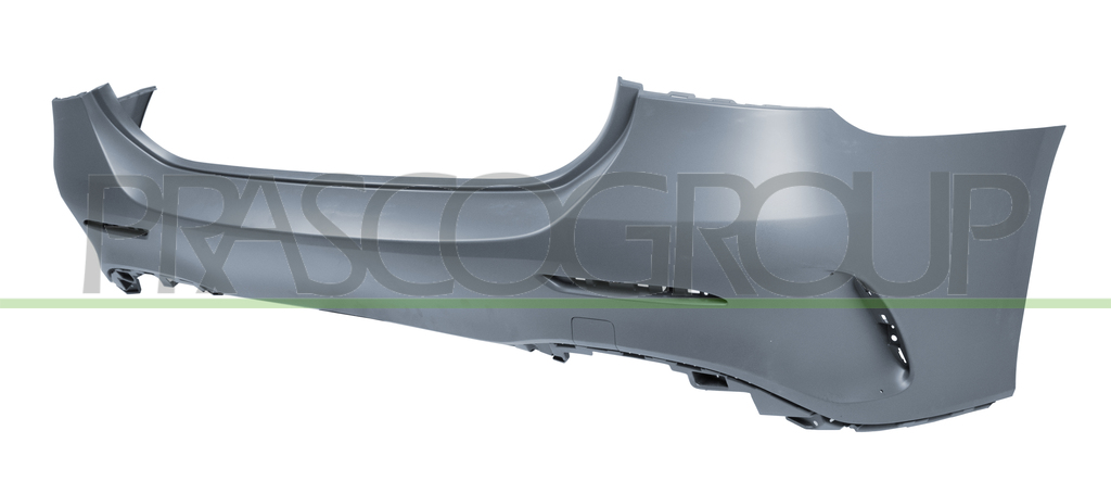 REAR BUMPER-PRIMED-WITH TOW HOOK COVER-WITH CUTTING MARKS FOR PDC AND PARK ASSIST MOD. A 35 AMG