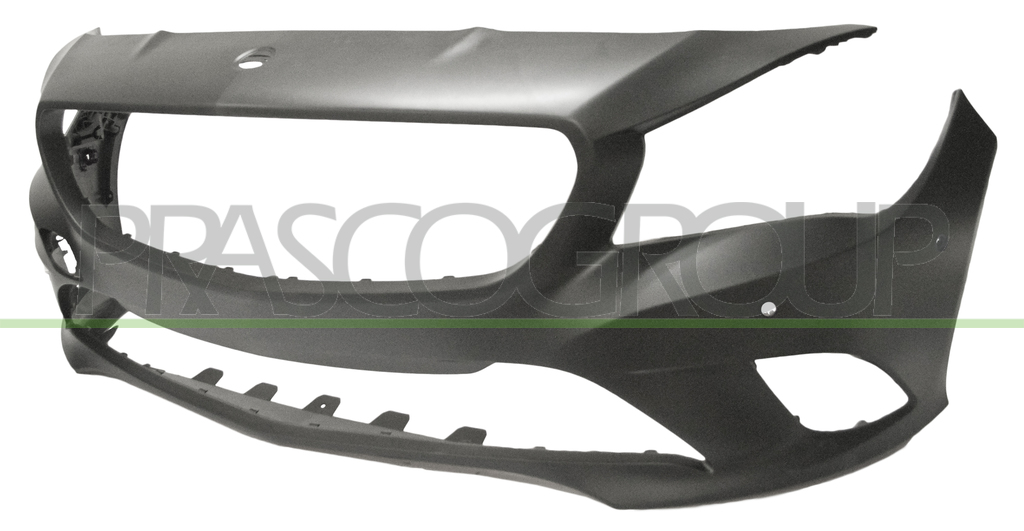 FRONT BUMPER-PRIMED-WITH PDC+SENSOR HOLDERS-WITH HEADLAMP WASHER CUTTING MARKS-WITH BRACKETS