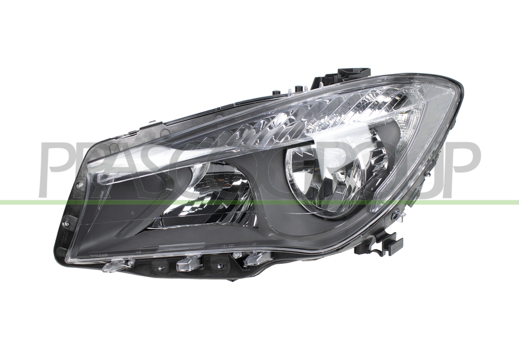 SCHEINWERFER LINKS-H7+H15-MIT LWR-MIT MOTOR-SCHWARZ