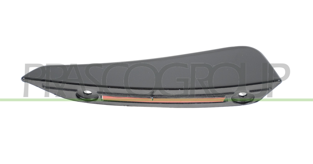 FRONT BUMPER SPOILER-LEFT SIDE-BLACK-GLOSSY MOD. AMG CLA 45