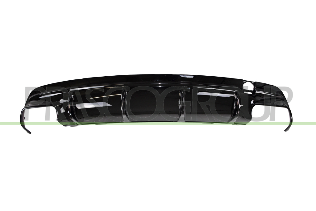 REAR BUMPER SPOILER-BLACK-GLOSSY MOD. CLA45 AMG