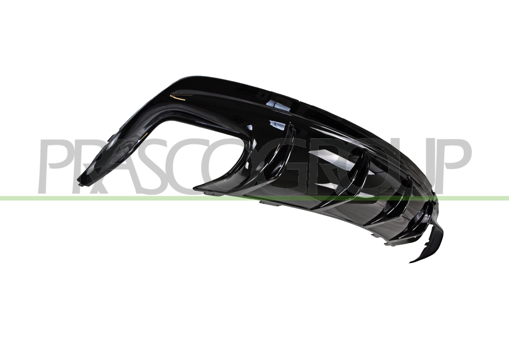 REAR BUMPER SPOILER-BLACK-GLOSSY MOD. CLA45 AMG