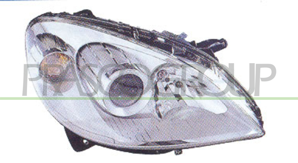 HEADLAMP RIGHT H7+H7 ELECTRIC-WITHOUT MOTOR
