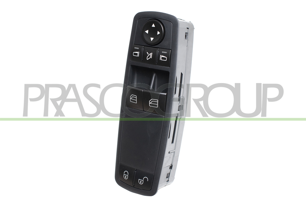 FRONT DOOR LEFT WINDOW REGULATOR PUSH-BUTTON PANEL-BLACK-2 SWITCHES-3 PINS