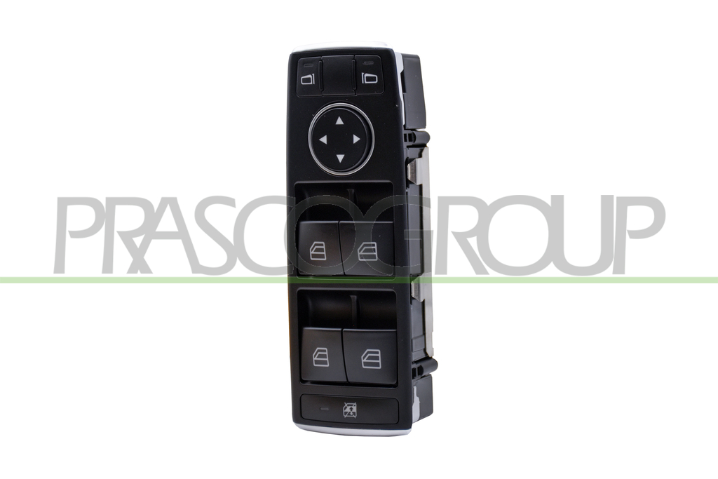 FRONT DOOR LEFT WINDOW REGULATOR PUSH-BUTTON PANEL-BLACK-4 SWITCHES-3 PINS