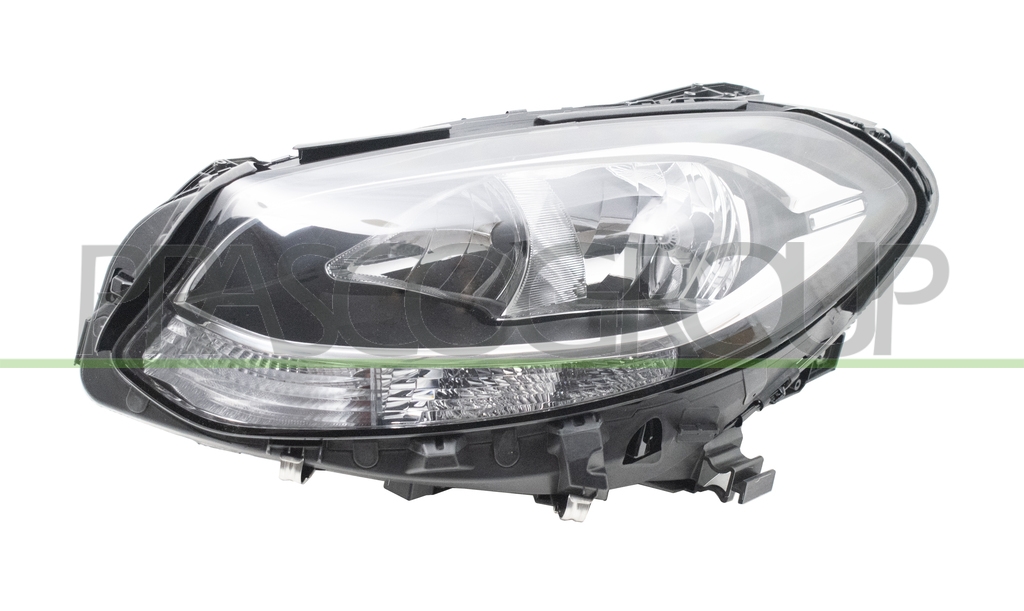 PHARE GAUCHE H7+H7 ELECTRIQUE AVEC MOTEUR-AVEC FEU DE JOUR-LED-NOIR