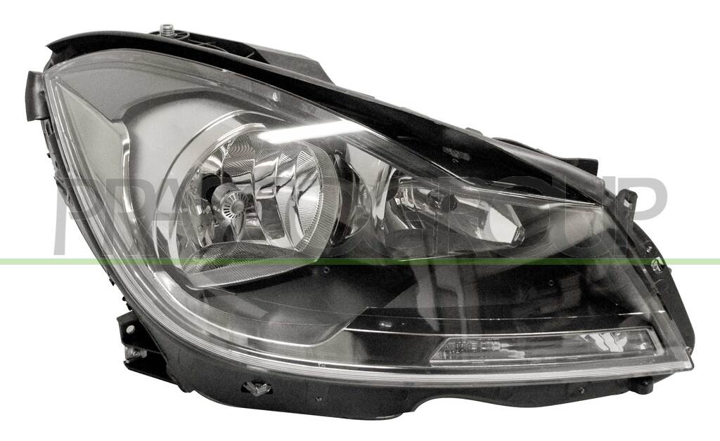 SCHEINWERFER RECHTS-H7+H7-MIT LWR-MIT MOTOR-SCHWARZ