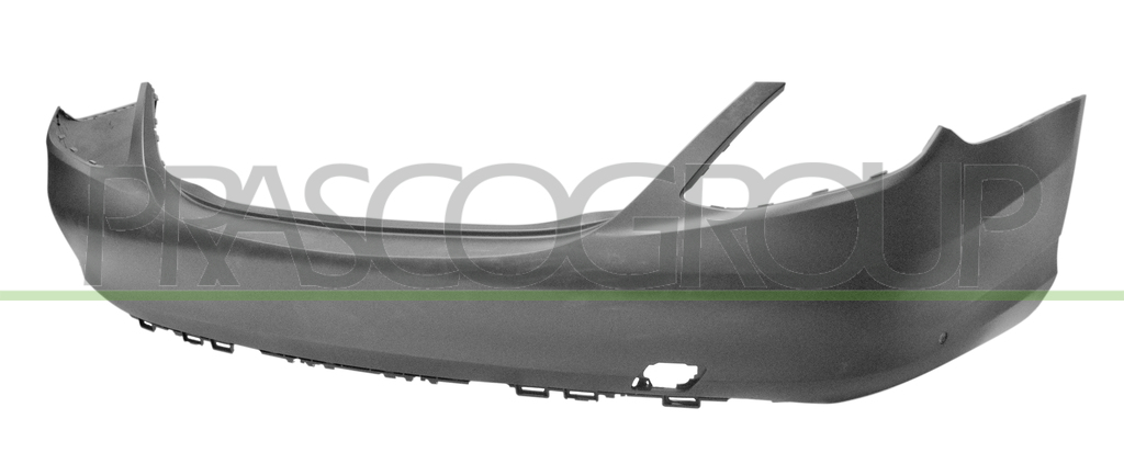 REAR BUMPER-PRIMED-WITH PDC HOLES-WITH MOLDING CUTTING MARKS MOD. 4 DOOR/AVANTGARDE