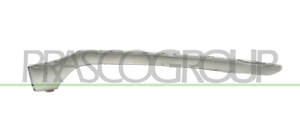 FRONT BUMPER MOLDING LEFT-BLACK-GLOSSY