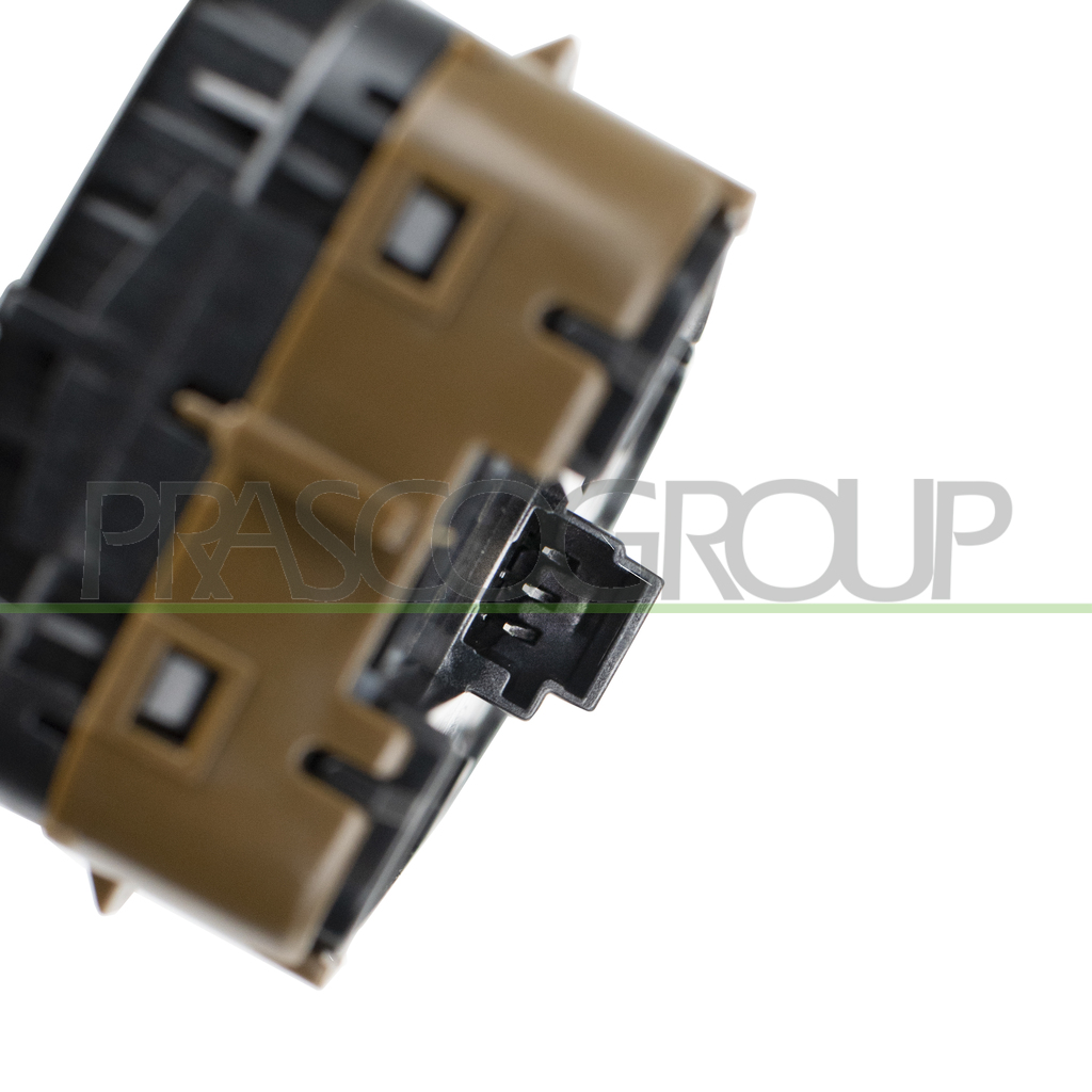 FRONT DOOR LEFT WINDOW REGULATOR PUSH-BUTTON PANEL-BROWN-4 SWITCHES-WITHOUT FOLDABLE MIRROR FUNCTION-18 PINS