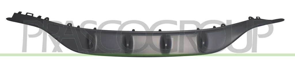 REAR BUMPER SPOILER-BLACK-TEXTURED FINISH MOD. AMG/SPORT