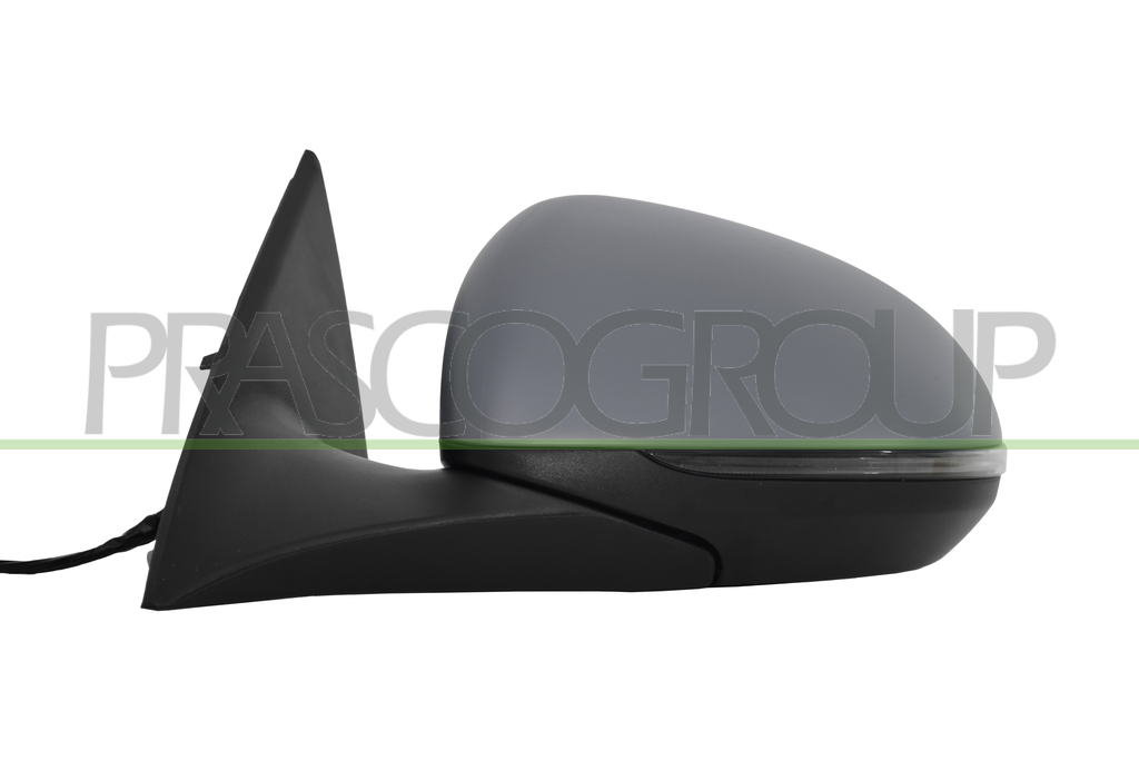 DOOR MIRROR LEFT-ELECTRIC-PRIMED-HEATED-FOLDABLE-WITH LAMP-WITH MEMORY-WITH AMBIENT LIGHT-WITH BLIS-ASPHERICAL-16 PINS