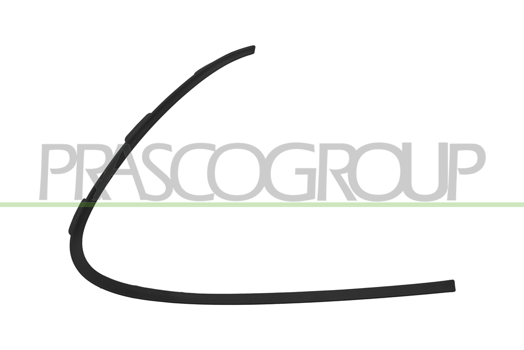 MOLDURA DERECHA PARACHOQUES DELANTERO-NEGRA-GRANULADA