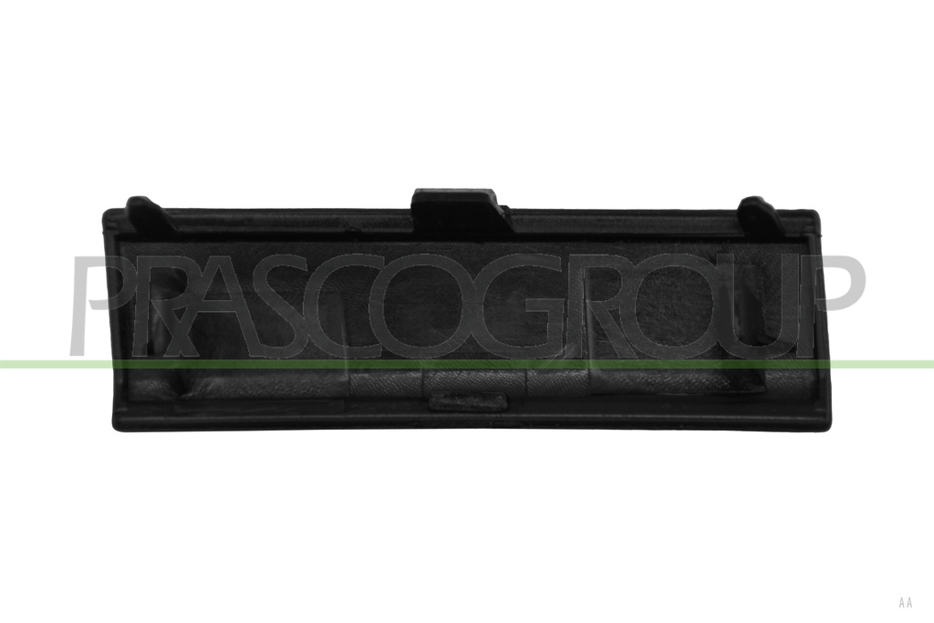 TAPAGANCHO PARACHOQUES TRASERO-CENTRAL-NEGRO-BRILLANTE