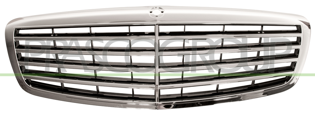 RADIATOR GRILLE-COMPLETE-CHROME-BLACK