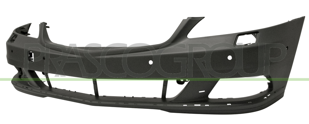 FRONT BUMPER-PRIMED-WITH PDC-WITH HEADLAMP WASHER HOLES