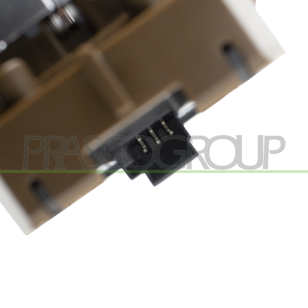FRONT DOOR RIGHT WINDOW REGULATOR PUSH-BUTTON PANEL-BROWN-2 SWITCHES-WITH REAR SUN PROTECTION FUNCTION-3 PINS