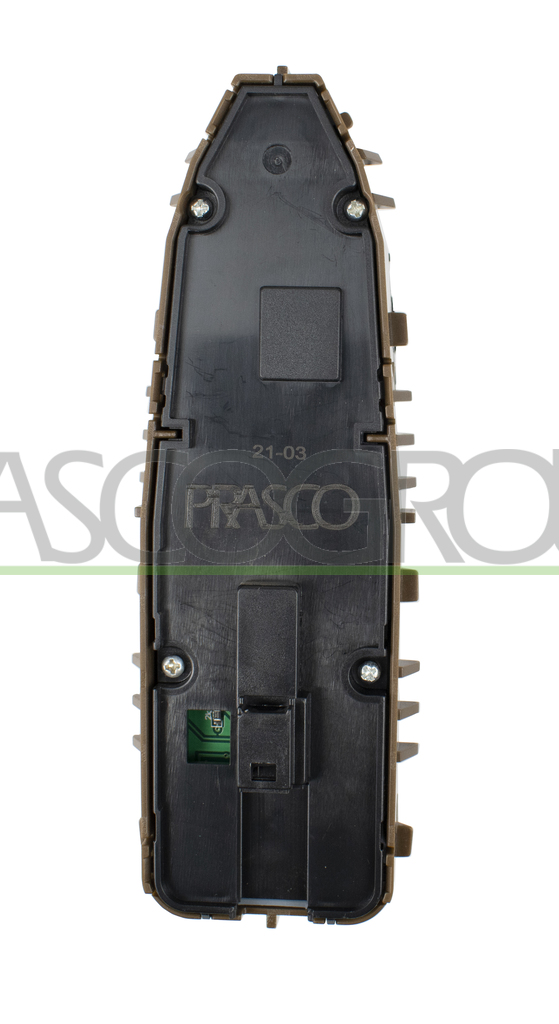 FRONT DOOR LEFT WINDOW REGULATOR PUSH-BUTTON PANEL-BROWN-4 SWITCHES-3 PINS