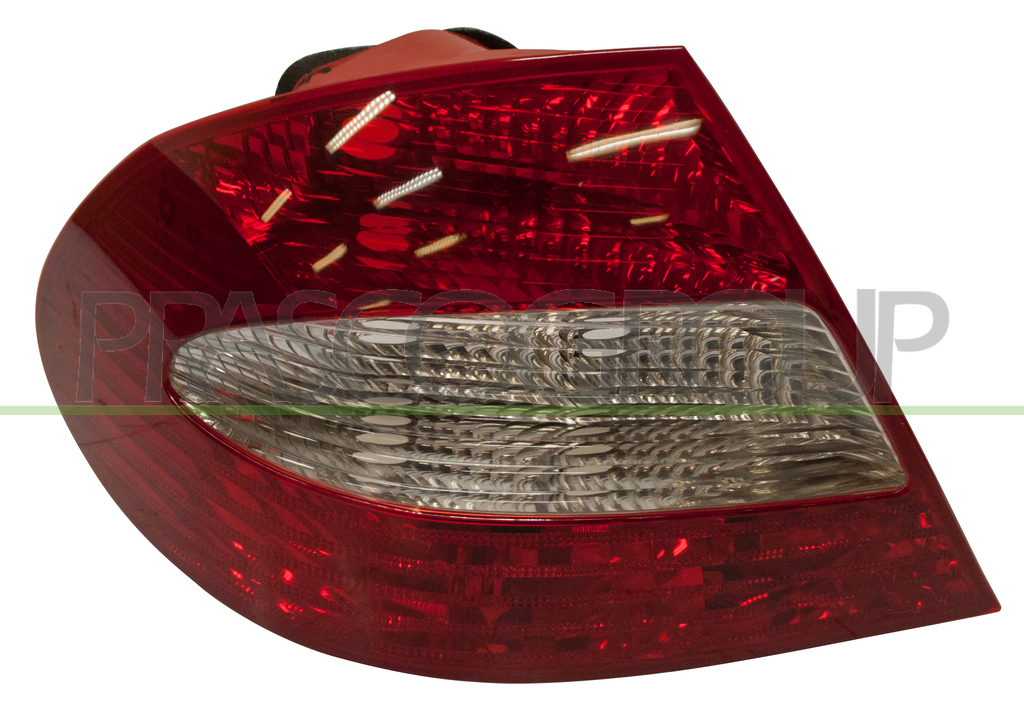 TAIL LAMP LEFT RED/CLEAR-WITHOUT BULB HOLDER MOD. 05 >