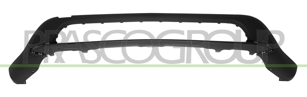 FRONT BUMPER SPOILER-CENTRE-GRAY PAINTED WITHOUT FOG LAMP HOLES