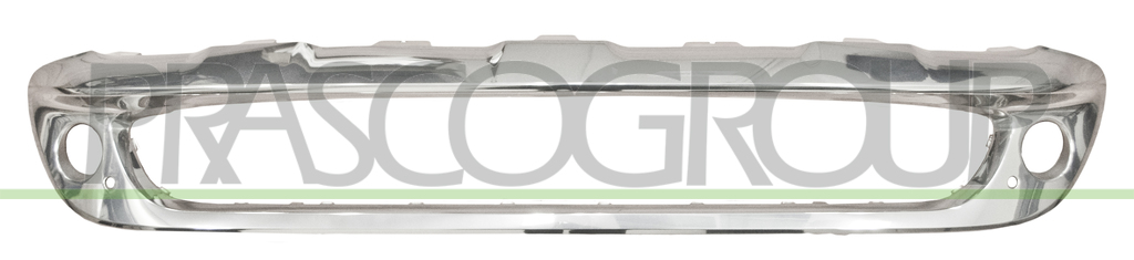 FRONT BUMPER CHROME GRILLE FRAME-WITH FOG LAMP HOLES MOD. SPORT