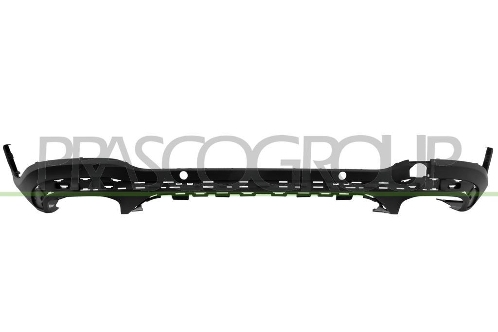 SPOILER STOSSTANGE HINTEN-SCHWARZ-GENARBT-MIT MARKIERUNG FUER PDC MOD. AMG