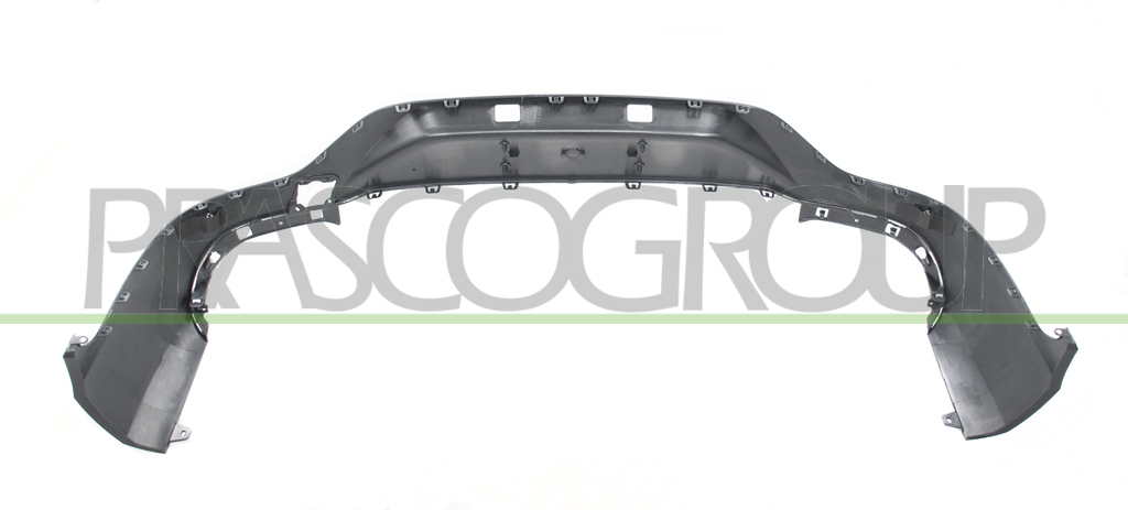 REAR BUMPER SPOILER-BLACK-TEXTURED FINISH-WITH PDC+SENSOR HOLDERS