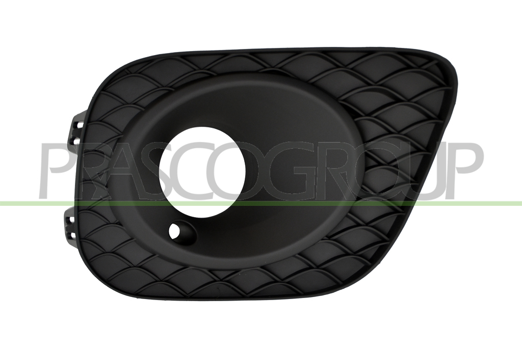 FRONT BUMPER GRILLE RIGHT-BLACK-TEXTURED FINISH-WITH FOG LAMP HOLE