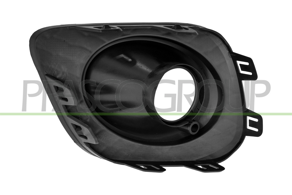 FRONT BUMPER GRILLE RIGHT-BLACK-TEXTURED FINISH-WITH FOG LAMP HOLE