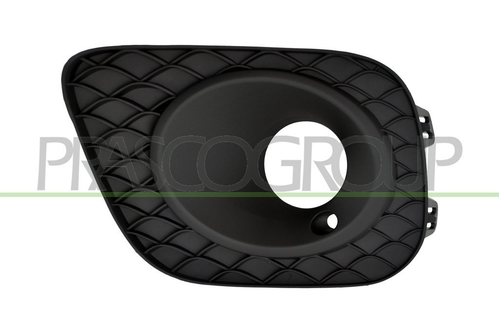 FRONT BUMPER GRILLE LEFT-BLACK-TEXTURED FINISH-WITH FOG LAMP HOLE