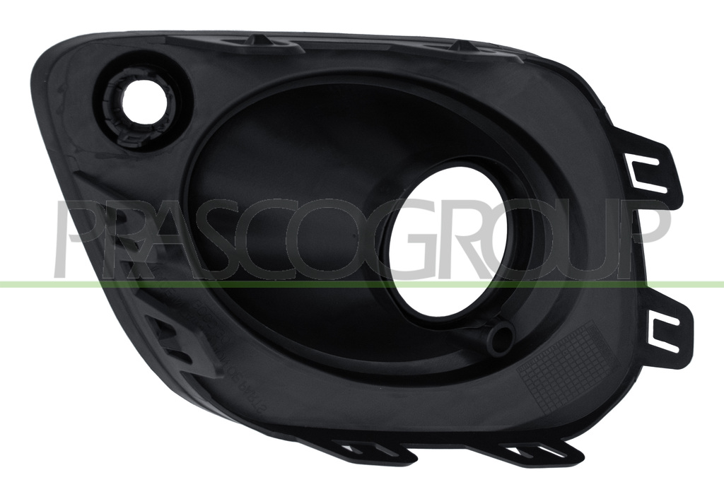 FRONT BUMPER RIGHT-GRILLE BLACK-TEXTURED FINISH-WITH FOG LAMP HOLE-WITH PDC HOLE+SENSOR HOLD