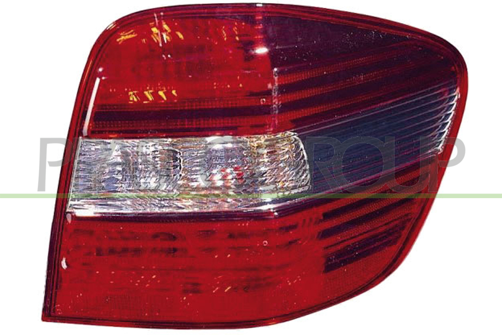 RUECKLEUCHTE LINKS-OHNE FASSUNG-ROT-WEISS-SCHWARZE BASIS MOD. SPORT
