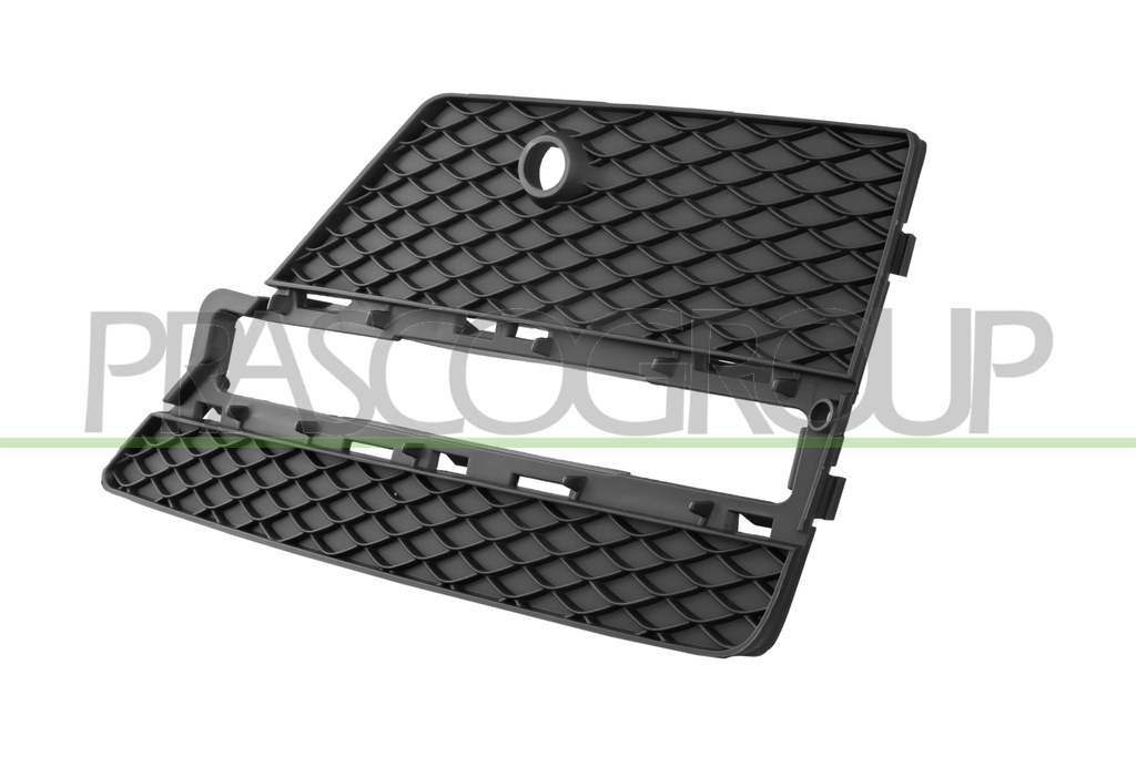 BUMPER GRILLE RIGHT-BLACK-WITH DAY RUN LIGHT LED HOLE-WITH PDC HOLE+SENSOR HOLDER MOD. AMG